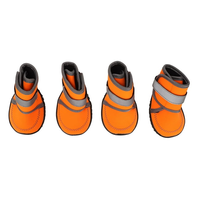 Dog Boots, Dog Booties with Reflective Straps 4Pcs Hot Pavement Winter Puppy Dog Boots Dog Shoes For Hot Pavement For Small Medium Large Dogs Snow Hiking