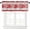 Red Heart Stripes, variant on Christmas Valances for Windows Snowflake Winter Christmas Kitchen Curtain Valances Rod Pocket Red Window Curtain Let it Snow Topper Curtains Seasonal Valance Christmas Decor 1 Panel,54 x 18 inches