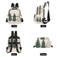 thumbnail image 4 of FORMRS Mini Backpack Purse for Women Quilted Travel Daypack Casual Shoulder Bag, Hand Drawn Christmas, 4 of 7