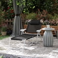 thumbnail image 2 of Outsunny Outdoor Lounge Chair with Adjustable Backrest, Black, 2 of 10