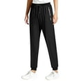 thumbnail image 6 of Stretch Active Pants for Women Over 50, Audhol Men's Slim Casual Pants Summer Casual Pants Men's Breathable Pants Features: Sweatpants Women Black L, 6 of 7