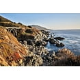 thumbnail image 2 of Looney, Hollice 24x17 Black Ornate Wood Framed with Double Matting Museum Art Print Titled - California-Big Sur-Granite Canyon Bridge-The View along the Coast Below the Bridge, 2 of 4