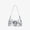 Silver, variant on Sunyuer Trendy Shoulder Bag - Vintage Y2K Leather Buckle Punk Hobo Clutch Hobo Purse for Women
