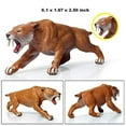 thumbnail image 3 of Ksopiavobs Smilodon Figurine Realistic Plastic Smilodon Saber-Toothed Cat Figurine for Collection Science Educational Prop, 3 of 4