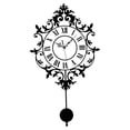 thumbnail image 3 of Reloj de pared con péndulo oscilante, números , decoración del hogar, regalo, fácil de leer, sin , silencioso para baño, cocina de, 3 of 9