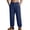 Blue, variant on Men's Four Seasons American Jogging Pants with Zipper Straight Leg Leisure Trousers for Running, Casual Wear, and Daily UseBlueS