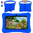 thumbnail image 1 of Veidoo Tableta de aprendizaje Android de 7 pulgadas para niños, 2GB de RAM + 32GB de almacenamiento, función de control parental, tableta para bebé con funda de silicona (Azul Oscuro), 1 of 6