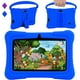 thumbnail image 1 of Veidoo Tableta de aprendizaje Android de 7 pulgadas para niños, 2GB de RAM + 32GB de almacenamiento, función de control parental, tableta para bebé con funda de silicona (Azul Oscuro), 1 of 6