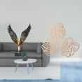 thumbnail image 2 of Estatua de la casa,Estatua de ala hecha a mano,artesanía de resina para cafetería,Placa de pared con hojas de palma,Decoración de pared de madera con hojas de palma,Adorno de madera con, 2 of 8