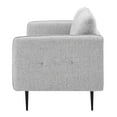 thumbnail image 3 of Tufted Sofa, Fabric, Light Grey Gray, Modern Contemporary Urban Design, Living Lounge Room Hotel Lobby Hospitality, 3 of 10
