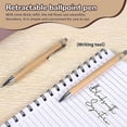 thumbnail image 4 of 35 Pcs Office and School Supplies Sustainable Pen Bamboo Retractable Ballpoint Pen Writing Tool(Blac, 4 of 5