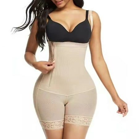 

Shapewear for Women Waist Trainer Open-Bust Mid-Thigh Bodysuit Boyshorts Body Shaper Underwear Pants Cute Shorts