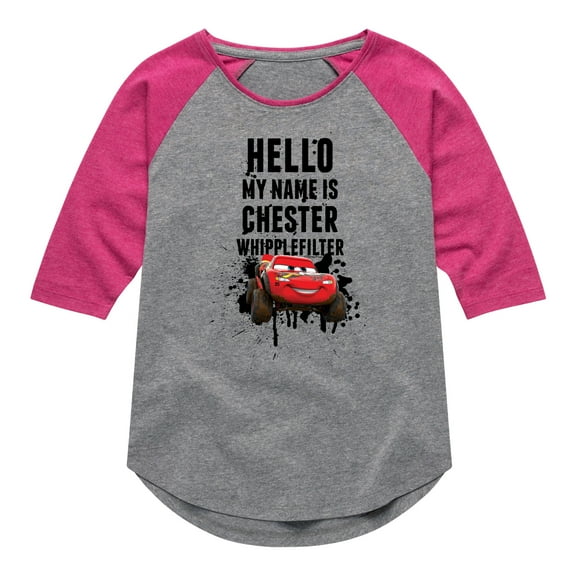 Disney's Cars - Chester Whipplefilter - Toddler And Youth Raglan Graphic T-Shirt