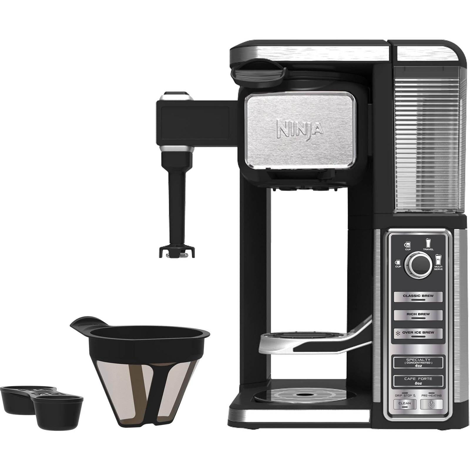 Ninja Hot and Cold Brewed System, Auto-iQ Tea and Coffee Maker with 6 Brew  Sizes, 50 fluid ounces, 5 Brew Styles, Frother, Coffee & Tea Baskets with