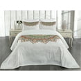 thumbnail image 2 of Ambesonne Ethnic Quilted Coverlet 3 Pcs, Mandala, King Size, Multicolor, 2 of 4