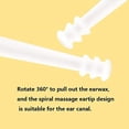 thumbnail image 5 of 2Pcs/Set Portable Ear Cleaner Ear Wax Remover Pickers Earpick Curette Spoon Pick Cleaner Soft Brush Ear Care Tools (Color : Pink), 5 of 5