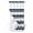 Navy Khaki, variant on No Hook Shower Curtain, Dark Blue Gray Small Shower Curtains with Snap in Liner, Horizontal Stripe Minimalist Geometric Waterproof Washable Fabric Bathroom Curtain Sets, 36"W x 72"L