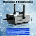 thumbnail image 2 of TCFUNDY 600W Snow Machine High Output Snowflake Maker w/ Wireless Remote Stage Atmospheric Effect, 2 of 8