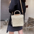 thumbnail image 3 of Bolso tejido de paja Zulema Beige Bolso tejido a mano, 3 of 8