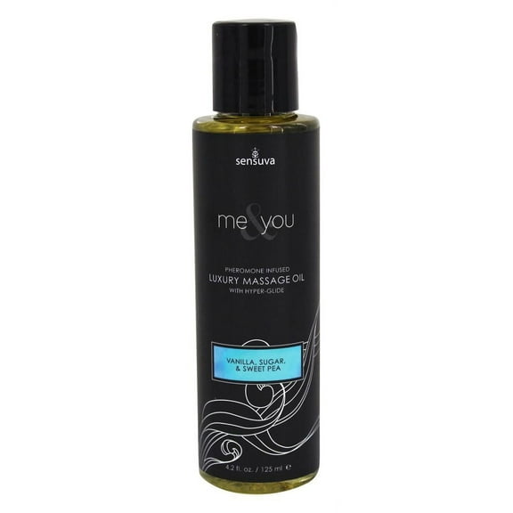 Me and You Massage Oil - Vanilla Sugar and Sweet Pea - 4.2 Oz.