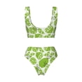 thumbnail image 5 of Daiia Green Various Lemons Women's Bikini Set Two Piece Swimsuit High Waisted Bikini Adjustable Straps Bikini Perfect for Beach, Pool, and Summer Vacation-XX-Large, 5 of 9