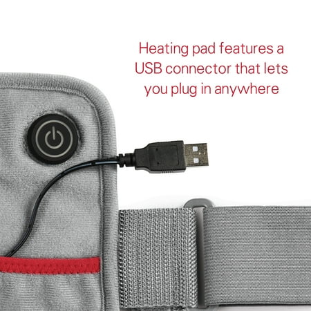 Sunbeam® GoHeat USB Powered Heating Pad, Light Gray