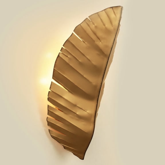 Varaluz Banana Leaf 3-Lt Tall Sconce - Gold