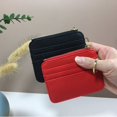 thumbnail image 3 of Simple Trendy PU Leather Solid Color Multifunctional Classic Elegant Korean Card Holder Women Coin Purse Money Bag Purse Wallets COFFEE, 3 of 8