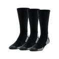 thumbnail image 3 of Gildan Men's Ultra Cotton Crew Socks Black, 3 Pack, 3 of 5
