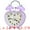 Purple, variant on Unique Bargains Heart Shape Design Mechanical Alarm Clock Purple 5.1"L x 2.2"W x 3.3"H