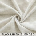 thumbnail image 4 of Cream Curtains 120 Inches Long for Living Room Dining 2 Panels Set Rod Pocket Draperies Semi Sheer Privacy Natural Linen Curtains for High Ceiling Patio Door Rustic Farmhouse Decoration 10 FT Tall, 4 of 8