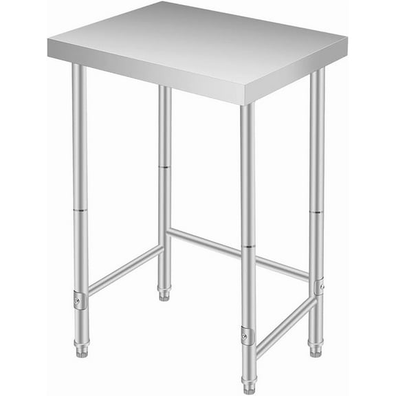 Stainless Steel Table 16x24 Inch, Stainless Steel Kitchen Prep Table, Commercial Utility Work Table
