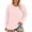 Light Pink, variant on Women's Plus Size Long Sleeve T-Shirt, Solid Color Drop Shoulder Casual Top, Oversized Loose Fit Tee for Everyday Wear, Relaxed Comfort Basics Black XXXXL