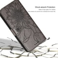 thumbnail image 3 of Funda tipo cartera con girasoles grabados para iPhone 11 Pro Max: elegante, multifuncional y con protección total., 3 of 5