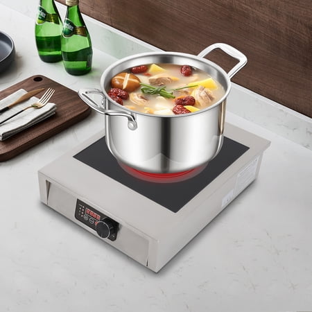 Electric Stove Hot Plate 3500W 110V with Led Display, Portable Induction Burner Commercial Induction Cooktop, Induction Cooktop, Portable Induction Cooktop