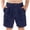 Navy, variant on Ruyang Boys Cotton Linen Shorts Summer Pleated Wide Leg Shorts Lightweight Leisure Beach Holiday Shorts with Pockets