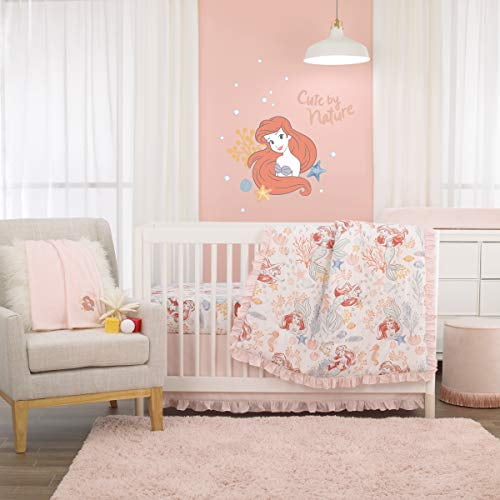 Disney The Little Mermaid Ariel Pink, Coral, Teal & White ...