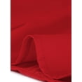 thumbnail image 5 of Blusa de gasa con cuello En V Allegra K con volantes para mujer Rojo XS, 5 of 5