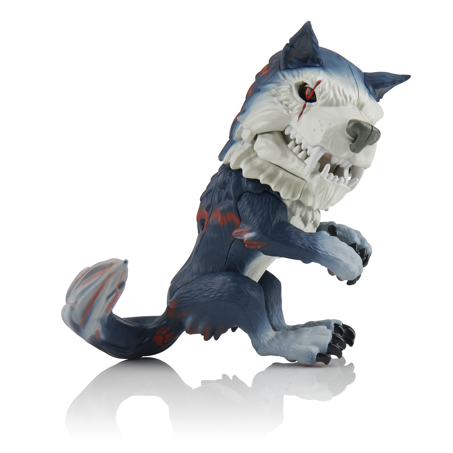 WowWee Untamed Dire Wolf Fingerlings - Midnight, Black and Red ...