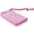 thumbnail image 1 of Cortador de papel Firbon 12 guillotina, resistente, 12 hojas, color rosa, 1 of 7