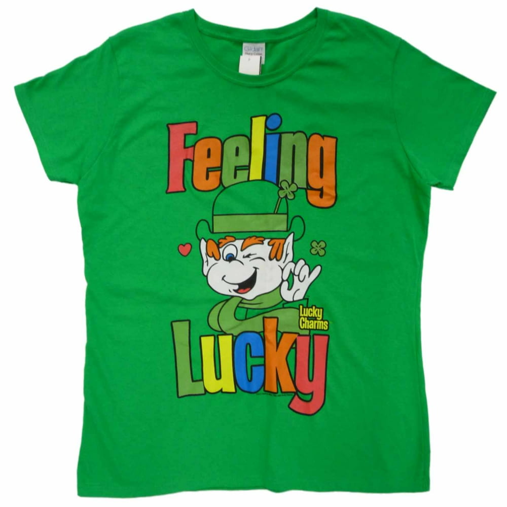 Lucky Charms - Lucky Charms Womens Green Feeling Lucky St Patricks Day