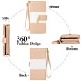 thumbnail image 4 of Ladies Purse, Large Capacity RFID Blocking Leather Women's Wallet with Detachable Wrist Strap, 4 of 5
