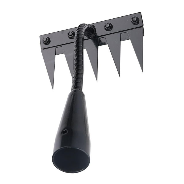 Colaxi Multipurpose Weeder Weeds Rake Efficient Easy to Use Metal Lawn Loosening Garden Grass Pulling Tool for Gardening Cultivating 5 Tips