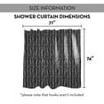 thumbnail image 7 of Creative Products Black Herringbone Pattern 71x74 Shower Curtain, 7 of 7