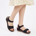 thumbnail image 5 of Ecetana Wedge Sandals for Women Foot Massage Sandals Summer Dressy Platform Walking Sandals, 5 of 6