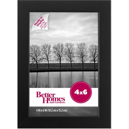 Better Homes and Gardens 4x6 Picture Frame, Black