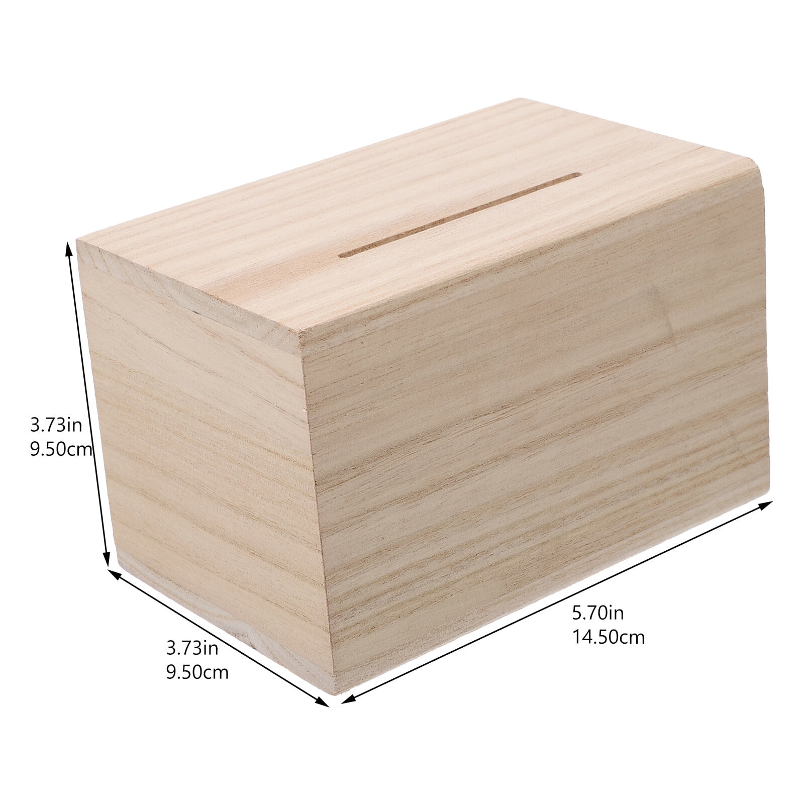 Our Adventure Fund Wooden Bank Box 5.625"X 5.625"