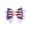 White, variant on Deeceymbur Patriotic Glitter Bow Decor Set of 2 Red White Blue Bows for Table Gift Wrapping