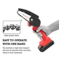 thumbnail image 4 of Portable Rechargeable Cordless Chainsaw for Wood Cutting Tree Pruning, 4 of 8