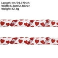 thumbnail image 3 of Heart Pattern Valentine's Day Love Ribbon - 2.5 Inch x 1 Yard Burlap Craft Ribbon for Gift Wrapping, Cake Decor, Floral Arrangements, Wreath Making & Party Supplies, 3 of 5